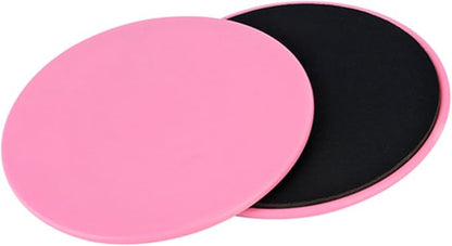 Core Exercise Discs, 2 Pack Pink Sliding Fitness Sliders for Home Gym, Yoga, Pilates, Cross Training, Physical Therapy