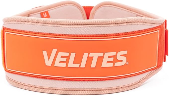 Velites - Weightlifting Lumbar Support Belt - Official of the Royal Spanish Weightlifting Federation - Extra-adherent Velcro - For Deadlifts, Squats, Snatches and Cleans