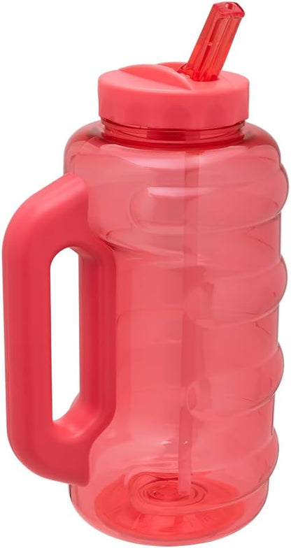 COOL GEAR 3-Pack BEAST 64 oz Jug with Handle | Large Capacity Water bottle for Athletes, Fitness, Gym, & Outdoor Sports | Wide mouth, Leak proof - Pink Pack