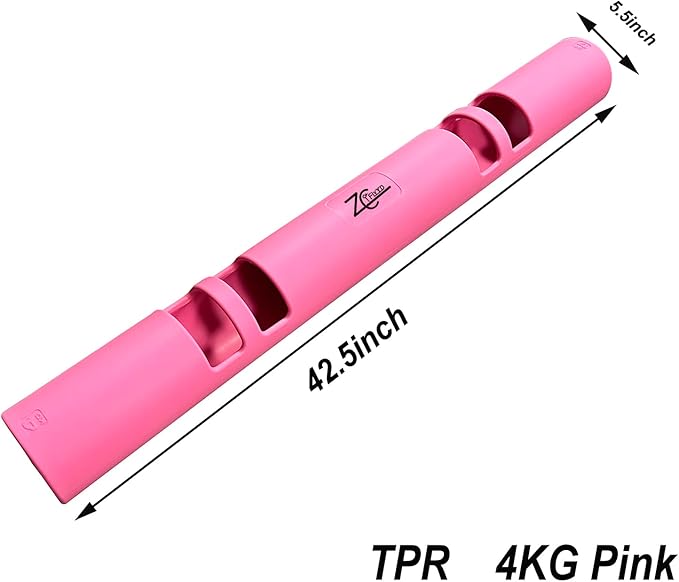 Multicolor 4 to 12kg Fitness Tube Portable Durable Training Rubber Weight Bar Weight Bearing Fitness TPR Barrel for Loaded Movement Training