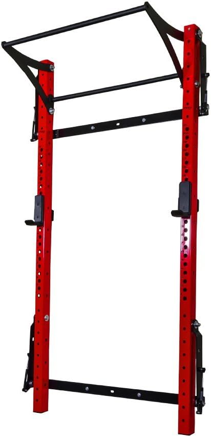 PRx Performance Profile® PRO Squat Rack 3x3 with Kipping or Multi-Grip Pull Up Bar, 89" or 95" Uprights As Seen On Shark Tank Wall Mounted Home Garage Gym Exercise System