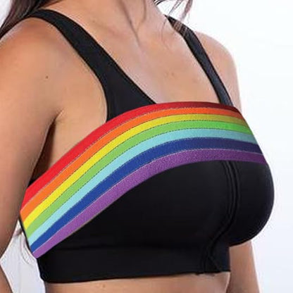 Post Surgery Breast Implant Stabilizer and Chest Compression Support Band, Breast Augmentation and Reduction Strap Bandage, One Size Fit Most (Multicolor)