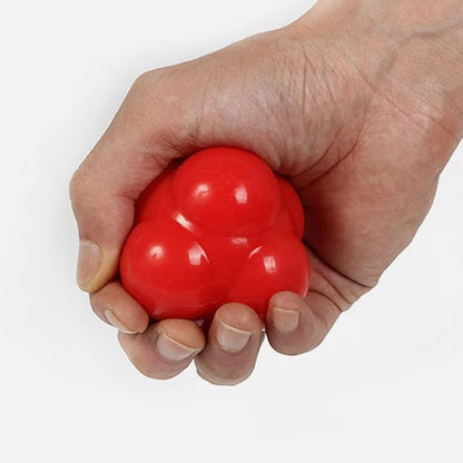 Hexagonal Silicone Reaction Ball Small Fitness Agility Ball for Hand Eye Coordination Training and Speed Exercise in Sports Training