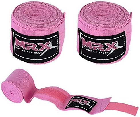 MRX BOXING & FITNESS Boxing Hand Wraps 100% Cotton Multi Colors Great for MMA Boxing Muay Thai Kick Boxing Training 118, 160, 180 Length