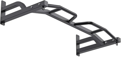 Kipika 48" Ceiling Mounted Pull Up Bar, Heavy Duty Multi-Grip Chin Up Bar,Mounted Pullup Bar, Adjustable Height, Pull Up Bands for Chin Ups & Body Stretching, Ideal for Home Gym and Strength Training