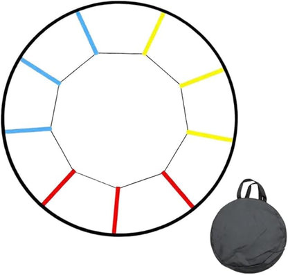 Round Agility Ladder for Kids Adults Portable Sports Training Gear,Footwork Ladder Speed,Training Equipment for Rugby
