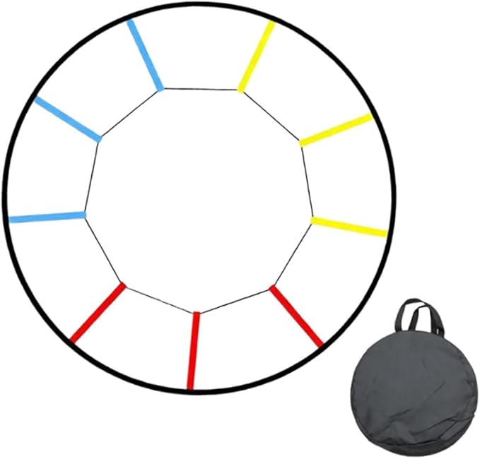 Round Agility Ladder for Kids Adults Portable Sports Training Gear,Footwork Ladder Speed,Training Equipment for Rugby