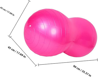 Toyvian Peanut Shape Exercise Ball for Pregnancy Fitness PVC Anti-Burst Stability Ball with Pump for Labor and Early Pregnancy Training