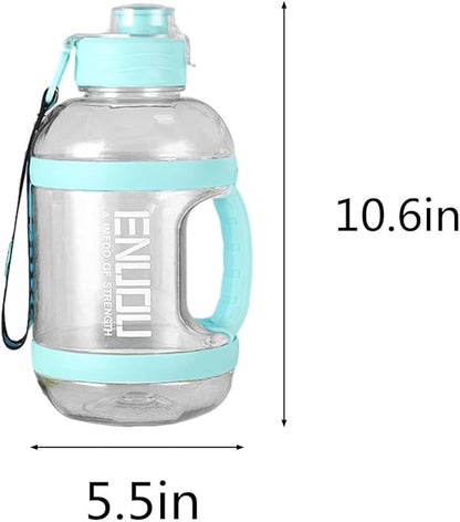 2400ML Sport Large Water Bottles Leakproof Travel Water Bottle for Sports & Outdoors Reusable Big Water Bottle Gym water Bottle Waterbottles Gifts for Men Women Cute Stuff (Blue)
