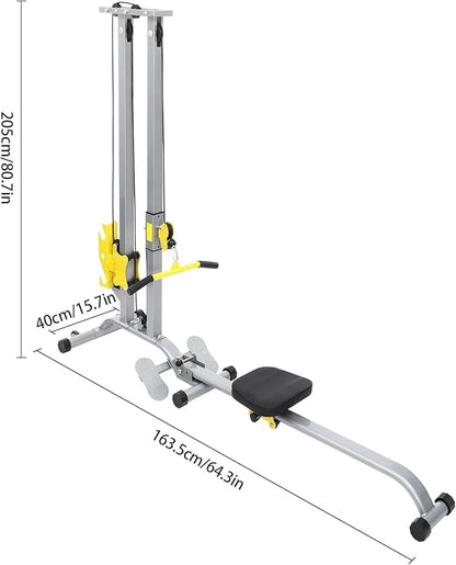 Multifunctional Fitness Rack Adjusted Height Strength Training Fitness Equipment Load Capacity 220.46lbs Multi-Function Strength Training Fitness Tool Stand for Home, Small Gyms, Companies