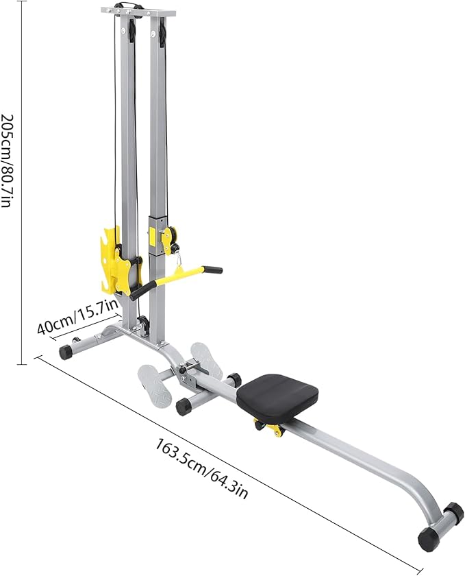 Multifunctional Strength Training Fitness Rack, Small Foldable Gym Rack Adjustable Height, Shock Absorbing Feet Weight Capacity 220.46 Lbs