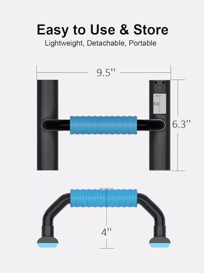 Push Up Bars Strength Training - Pushup Handles With Rubber Grip, Home Fitness Equipment with Anti-Slip Sturdy Structure Floor Workouts Push Up Stands for Man Women