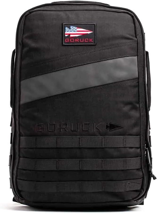 GORUCK Rucker 4.0 20L Black - Purpose Built Rucking Backpack, Military Weight Training Rucksack w/Ruck Plate Pocket and Extra Padded Straps