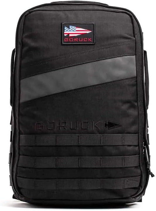 GORUCK Rucker 4.0 20L Black - Purpose Built Rucking Backpack, Military Weight Training Rucksack w/Ruck Plate Pocket and Extra Padded Straps