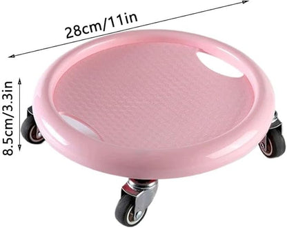 Ab Roller Wheel, Multi-Functional Abdominal Exercise Board with Mat, 360° Rotating Abs Training Machine Equipment for Full Body Fat Burning Gym