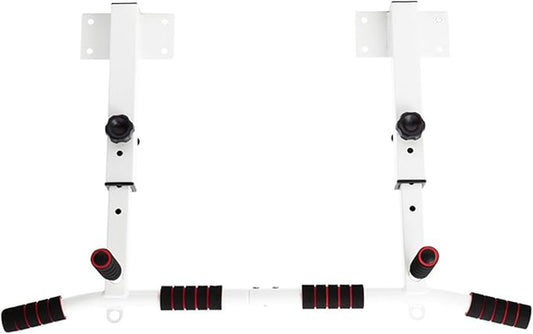 Wall-Mounted Pull-Up Bar, Home Fitness Equipment, Comfortable Grip, Wall-Mounted Pull-Up Trainer, Load-Bearing 300Kg,White