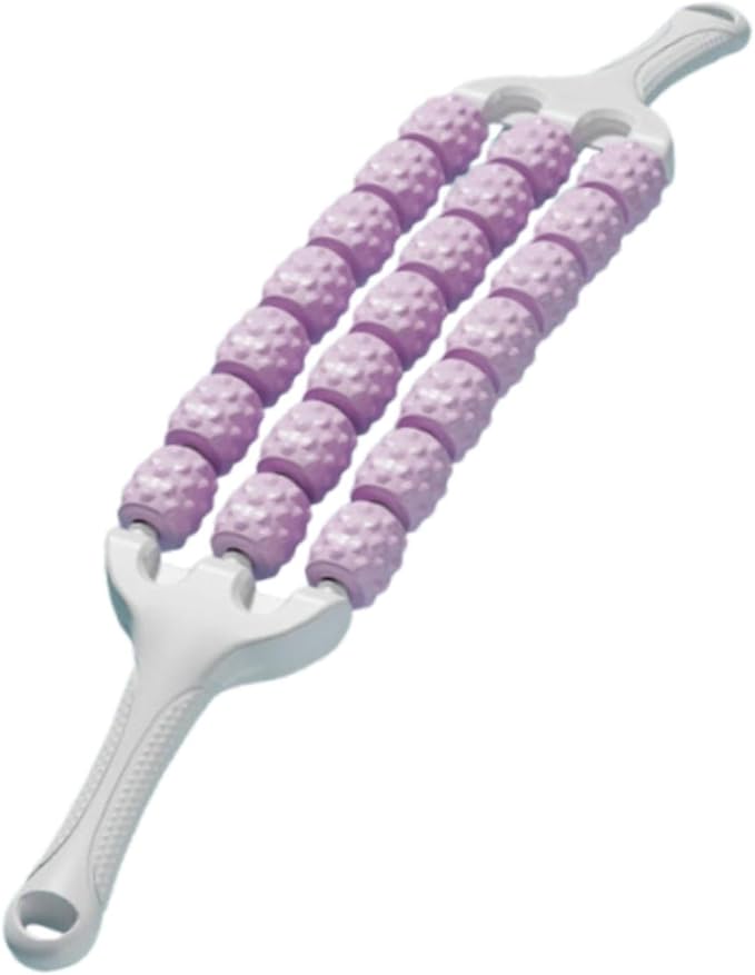 YIJU Muscle Roller Stick Body Massage Stick Portable Multiuse Comfortable Massage Roller Home Gym for Travel Park Garden Fitness, Purple