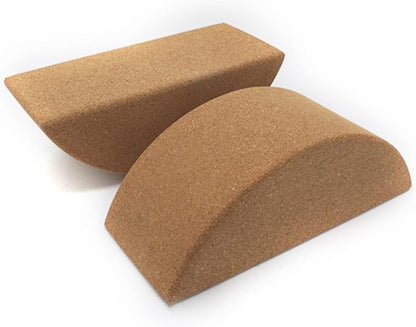 SUPVOX Wear Resistant Cork Yoga Block with Slip Surface Balanced Training Tool for Fitness and Yoga Lightweight Pressure Resistant Core Muscle Support Brick for Beginners and Advanced
