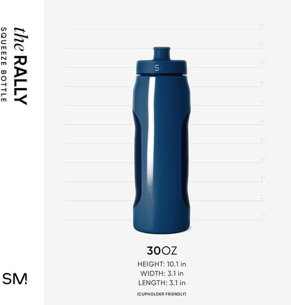 Simple Modern Rally Squeeze Plastic Water Bottle | 30oz Locking Leakproof Cup for Gym, Sports, Electrolytes, Travel | Slumberland Mix