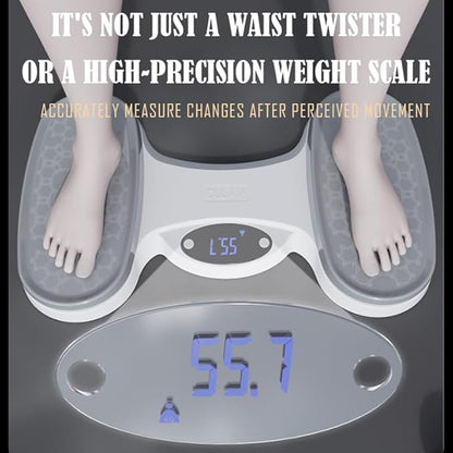 KYTO Waist Twister Disc – Core Trainer Board with Digital Counter, Ab Workout Equipment with 360° Rotation, Non-Slip Foot Massage Design for Home, Office Fitness