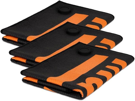 3 Pack, Magnetic Grip Gym Towel, Preventing it from Slipping or Falling to The Floor, Microfiber Towel for Yoga, Sports, Gym, Workout, Camping, Fitness, & More Activities