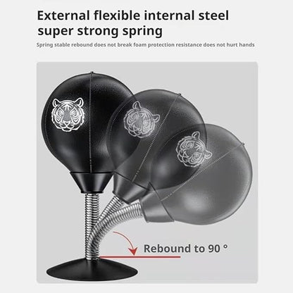 Desktop Punching Bag, Stress Buster with Suction Cup for Office Table and Counters,Super Strong Suction Speed Balls Heavy Duty Stress Relief Boxing Bag,Gag Gifts for Boss or Coworker