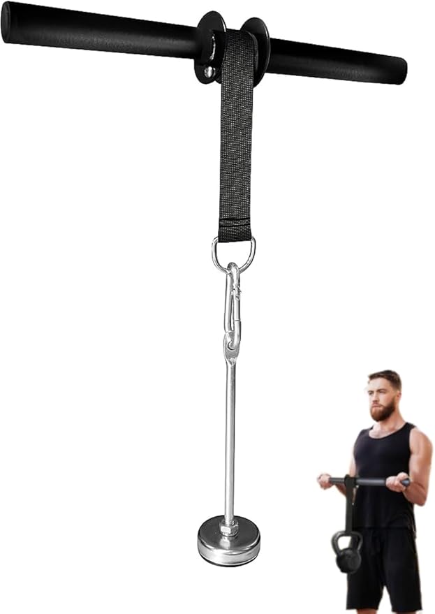Yes4All Wrist and Forearm Blaster, Build Massive Grip Strength & Muscles with Steel Wrist Roller & Forearm Roller, Heavy Duty Arm Blaster Fits 1" & 2" Weight Plates, Improve Lifting Power