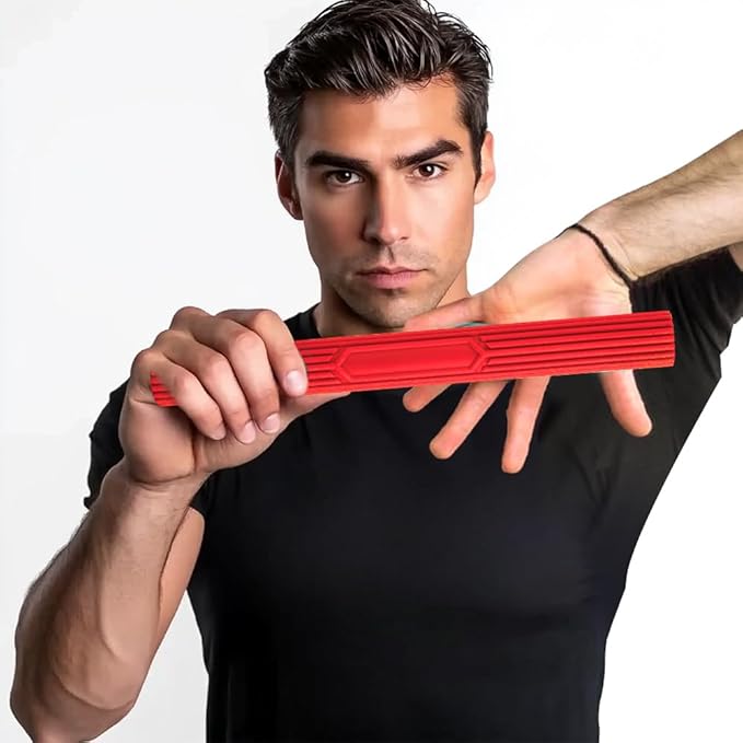 Inspack Flex Tennis Elbow Therapy Bar, Flexbar Treatment, Grip Strength Trainer, Therabars Flex Bars Physical Tendonitis, Wrist, Pain Relief, Forearm Strengthener Hand Exercise, Resistance Twist 25lb 15lb 10lb