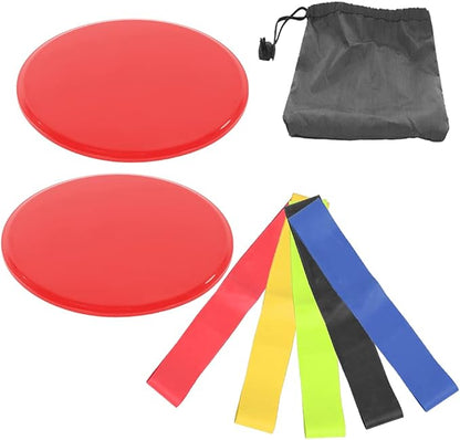 Fitness Sliding Discs, Core Slider Workout Disks for Low - Impact Training, Smooth Slide Mat for Home Gym, Aerobics and Calisthenics with Non - Slip Bottom