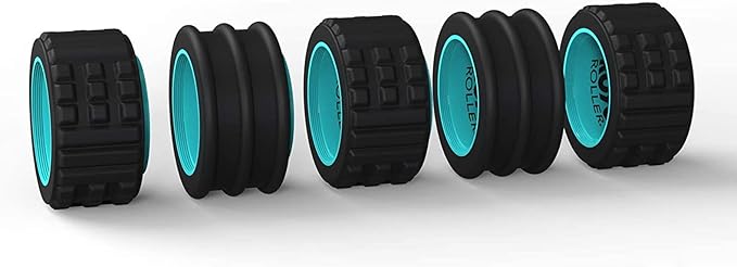 ROYO Foam Roller - 15 in. Adjustable Length, Medium Density Deep Tissue Massager for Muscle and Triggerpoint Release, Use for Daily Fitness and Exercise, Stretching and Sport Training