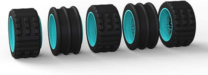 ROYO Foam Roller - 15 in. Adjustable Length, Medium Density Deep Tissue Massager for Muscle and Triggerpoint Release, Use for Daily Fitness and Exercise, Stretching and Sport Training
