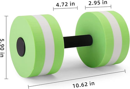 Carperipher Water Aerobics Set for Aquatic Exercise, Pool Fitness Equipment Foam Water Dumbbell Set, New Upgrade Aquatic Dumbbells and Foam Swim Aquatic Cuffs, Water Workout Fitness Tool