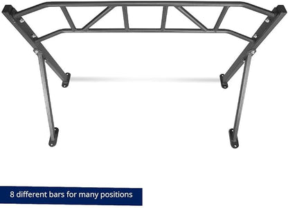 Titan Fitness HD Multi-Grip Wall Mounted Pull-Up Bar, 48" Wide Grip, Rated 600 LB, Strength Accessory