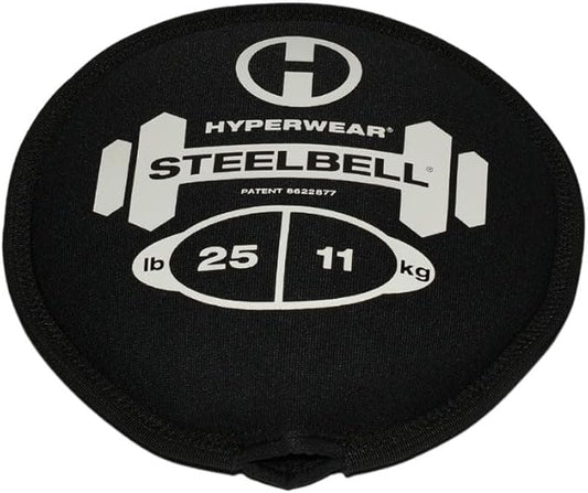 Hyperwear SteelBell - Hyper Flex 4-Way Stretch Neoprene, Patented No-Leak Slam Ball Kettlebell Strength Training - Sustainably Sourced USA Steel Shot