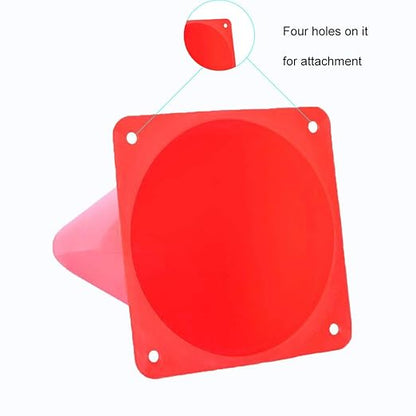 Alyoen 9 inch Traffic Cones, Plastic Sport Cones, Red Soccer Training Cones for Outdoor Activity & Festive Events (Sets of 10/15/ 20)