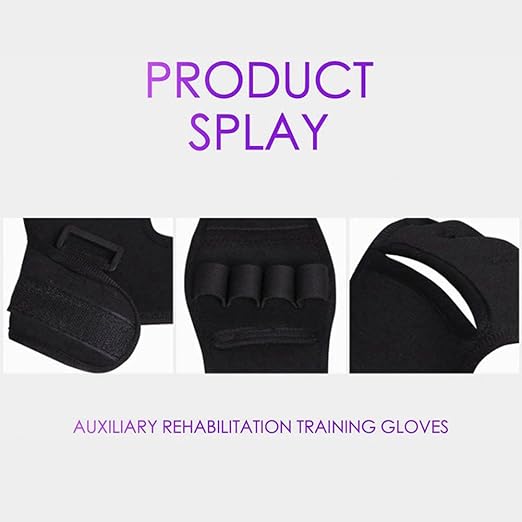 ALisasin Finger Rehabilitation Train Auxiliary Gloves Splint Finger Recovery Grip Impairment Fitness equipment grip Hand Wrist Support (Regular)
