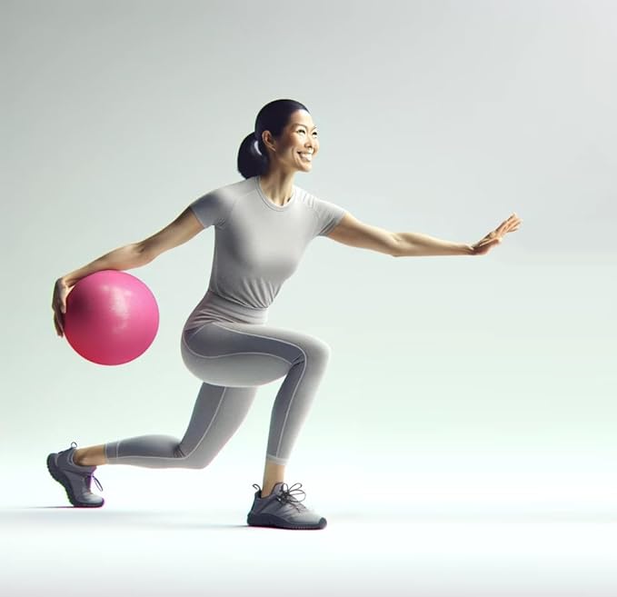 AppleRound Exercise Ball with Pump, 9-Inch Small for Pilates, Yoga, Core Stability - Choose: [Pack of 1 Ball + 1 Pump] or [Pack of 2 Balls + 1 Pump]