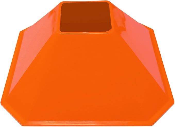Sports Square Training Cones (Set of 10) - APEX PRO Sports - Training Cones with Carry Strap for Training, Soccer, Football, Basketball,Kids and Other Sports and Games