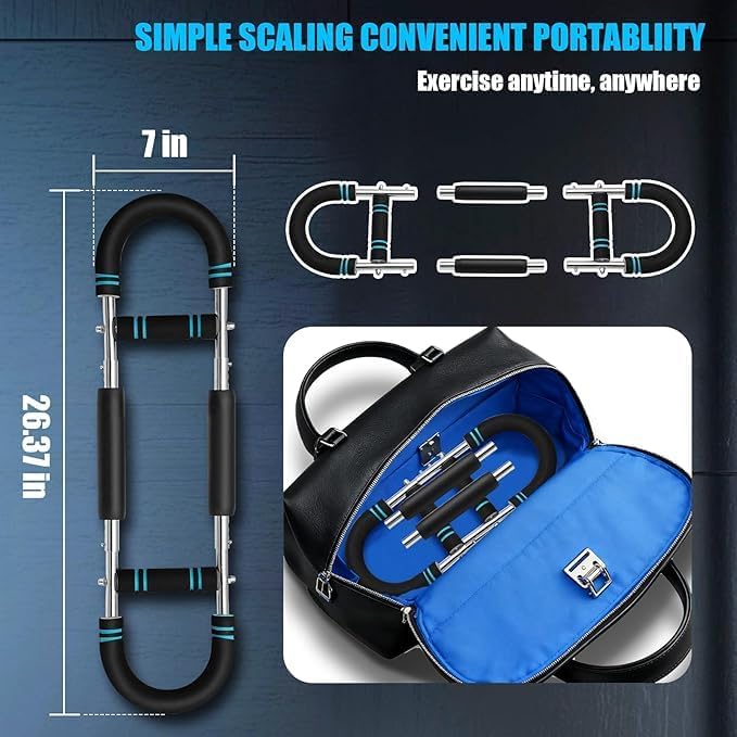 Arm Twister Trainer, 20-60lb Adjustable Chest Exerciser & Arm Trainer, Portable Chest Trainer for Men & Women, Home Gym Upper Body Strength Workout Equipment