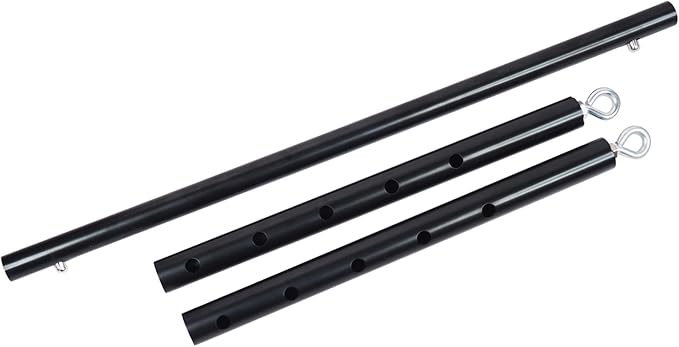 Spreader Bar Heavy Duty Expandable Black Stainless Steel Bar, Yoga Training Fitness Gear, Workout Bar,Sports Gym Kit