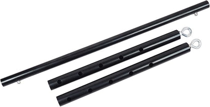 Spreader Bar Heavy Duty Expandable Black Stainless Steel Bar, Yoga Training Fitness Gear, Workout Bar,Sports Gym Kit
