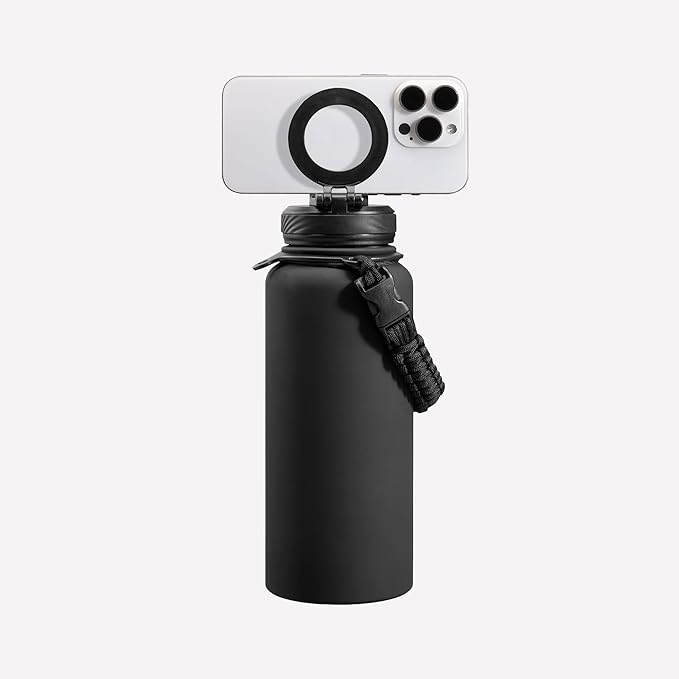 ZTAR Insulated Stainless Steel Water Bottle – Compatible with Magsafe usable as Tripod, Leak-Proof, Keeps Drinks cool or warm, For Travel, Gym, and Office, Ideal Gift for Women, Men & Kids, 32 oz