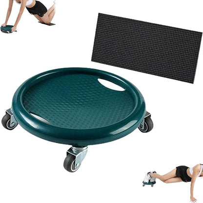 Ab Roller Wheel, Multi-Functional Abdominal Exercise Board with Mat, 360° Rotating Abs Training Machine Equipment for Full Body Fat Burning Gym