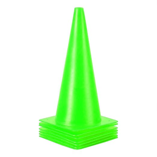 [7 Pack] Traffic Safety Cones, 15 Inch Orange Parking Cones Training Cones, Plastic Cones for Indoor/Outdoor Activity & Festive Events