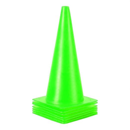 [7 Pack] Traffic Safety Cones, 15 Inch Orange Parking Cones Training Cones, Plastic Cones for Indoor/Outdoor Activity & Festive Events