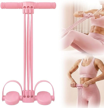 Pedal Resistance Bands with Handles, 2026 New Multifunction Tension Rope for Yoga Pilates, Portable Fitness Resistance Bands for Travel, Adjustable Tension Training Bands for Beginners