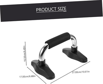 Mikikit 1pair Push-up Handles for Strength Training Non- Support Bars for Upper Body Chest and Arm Muscle Development Fitness Accessory Random Color