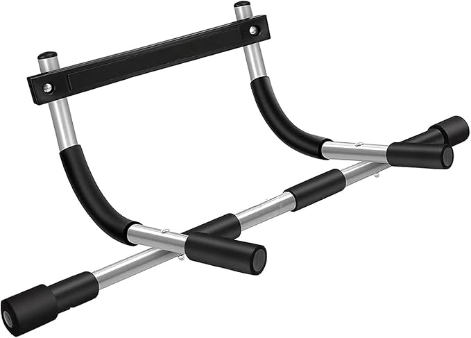 Upgrade Pull Up Bar for Doorway - Max Capacity 330 lbs, Portable Upper Body Workout Bar for Strength Training