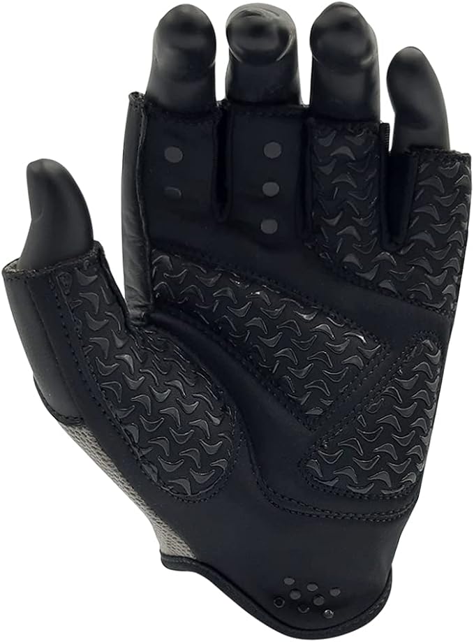 Weightlifting Gloves Leather Palm Grip Half Finger Body Building Gym Glove for Exercise Training Fitness Workout Men Women Lifts Made Spandex Materials, Including Genuine Amara Leather