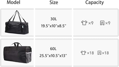 HOLYLUCK Foldable Travel Duffel Bag For Women & Men Luggage Great for Gym (Army Green)